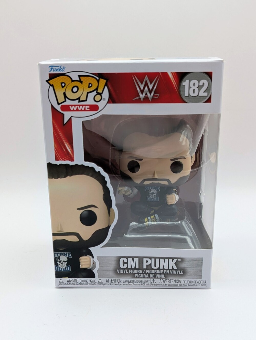 WWE CM Punk Pipe Bomb Pop! Vinyl #182 Wrestling Funko Pop!